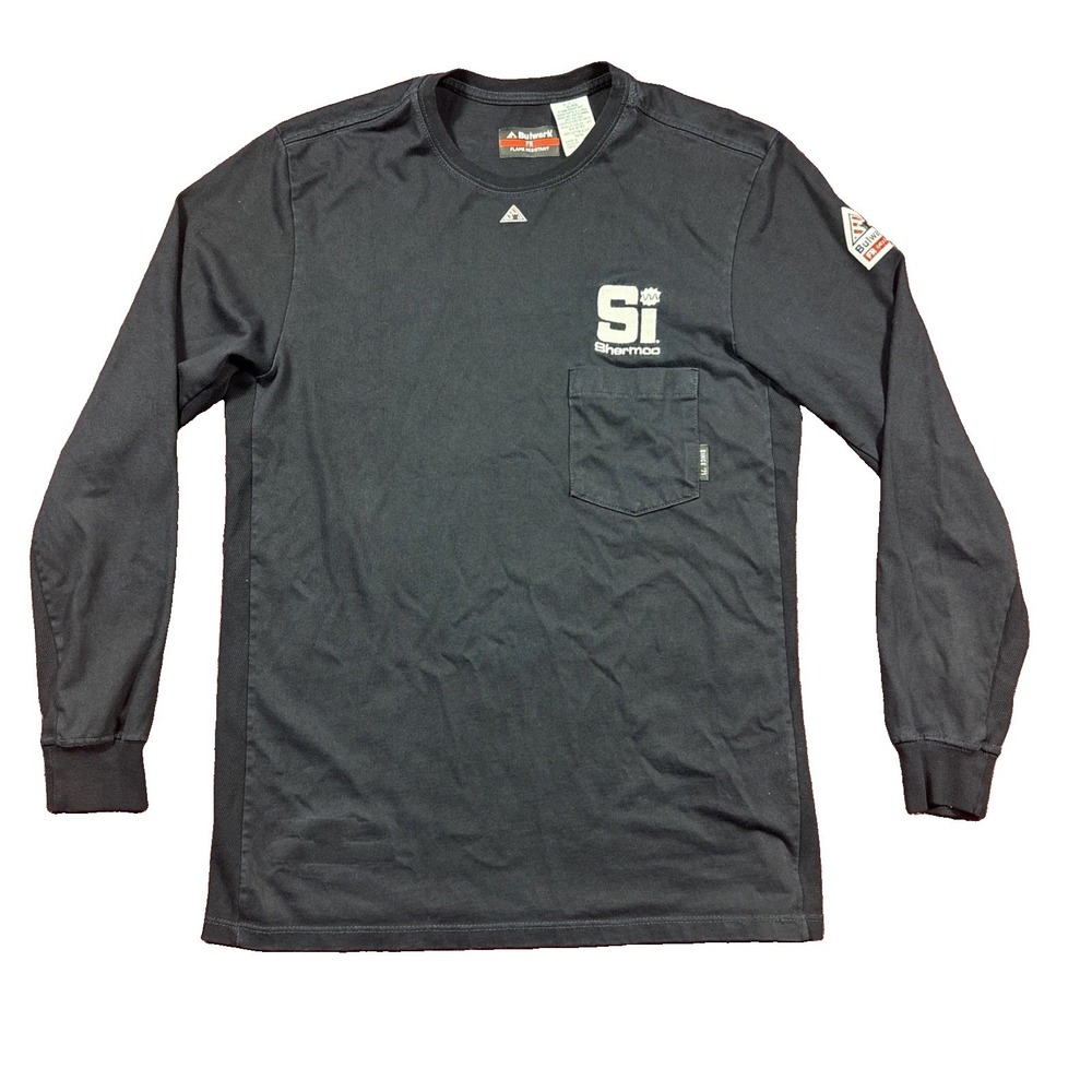 Bulwark Men Long Sleeve Shirt XL FR Flame Resistant Gray